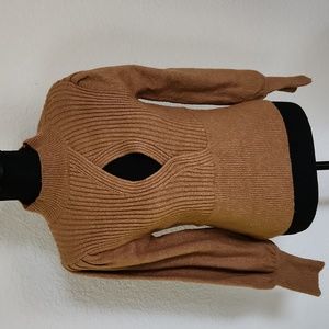 Women's cognac sweater